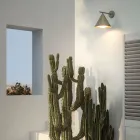 Venkovní nástěnné svítidlo z mosazi a skla Made in Italy - Rain Viadurini