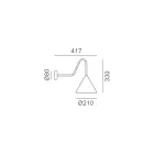 Vnitřní nástěnné svítidlo z grafenu Made in Italy - Rain Viadurini