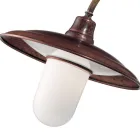 Nástěnná aplikace z mosazi, mědi a skla v Itálii - Chiocciola Viadurini