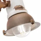 Nástěnný nastavitelný keramiky a kovu reflektor Kendra Ferroluce Viadurini