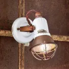 Nástěnný nastavitelný keramiky a kovu reflektor Kendra Ferroluce Viadurini