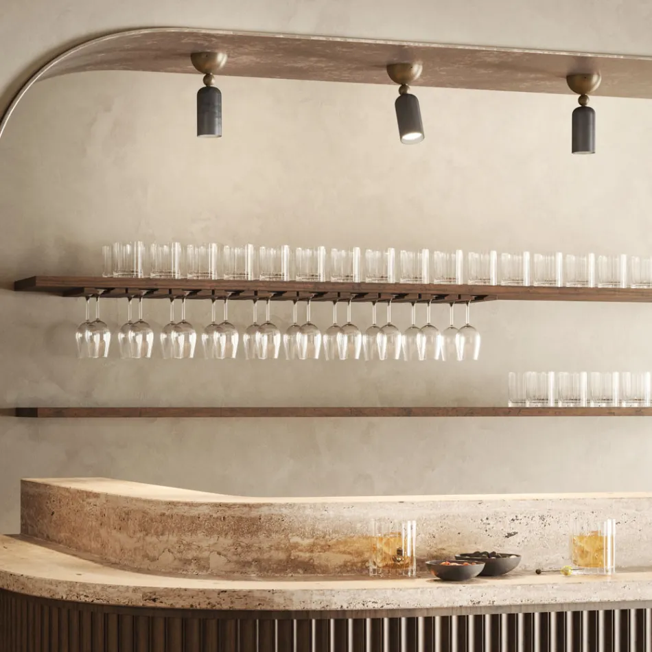 Nastavitelné nástěnné svítidlo v Maroku a grafenu Made in Italy - Lady Viadurini