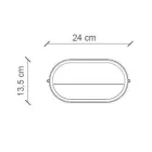 Horizontální venkovní nástěnná lampa z keramických ručně malovaných květin - Brindisi Viadurini