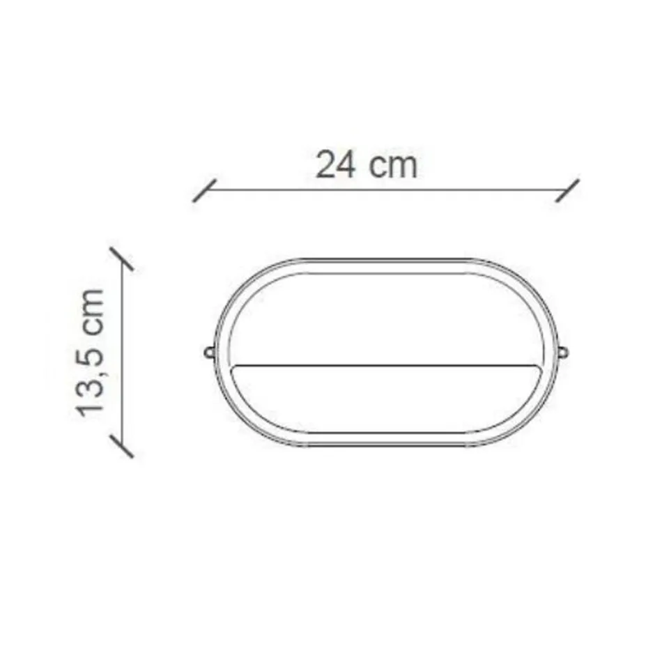 Horizontální venkovní nástěnná lampa z keramických ručně malovaných květin - Brindisi Viadurini