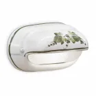 Horizontální venkovní nástěnná lampa z keramických ručně malovaných květin - Brindisi Viadurini