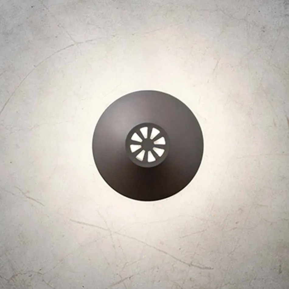 Nástěnná lampa pro moderní exteriér v mědi Vyrobeno v Itálii - Pasdedeux Aldo Bernardi Viadurini