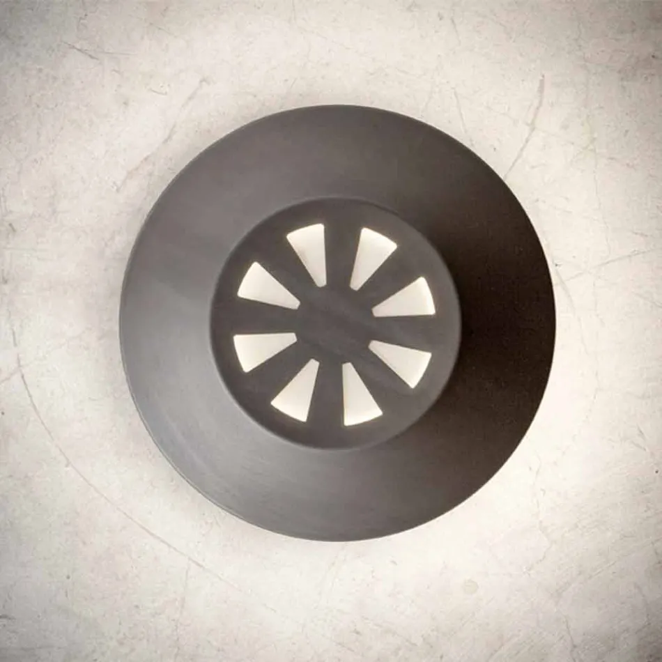 Nástěnná lampa pro moderní exteriér v mědi Vyrobeno v Itálii - Pasdedeux Aldo Bernardi Viadurini