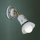 Wall rustikální bílý keramický zdobené Ferroluce Treviso Viadurini