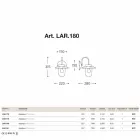 Nášivka classic La Traviata měď, sklo, mosaz Viadurini