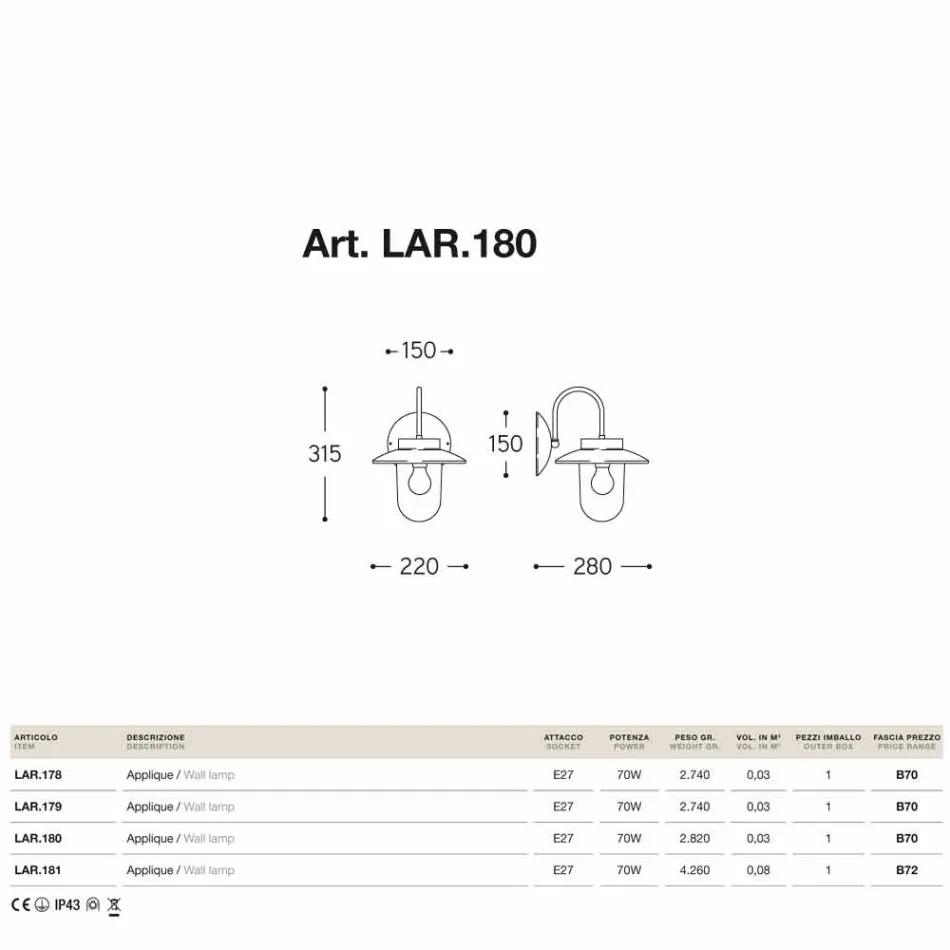 Nášivka classic La Traviata měď, sklo, mosaz Viadurini