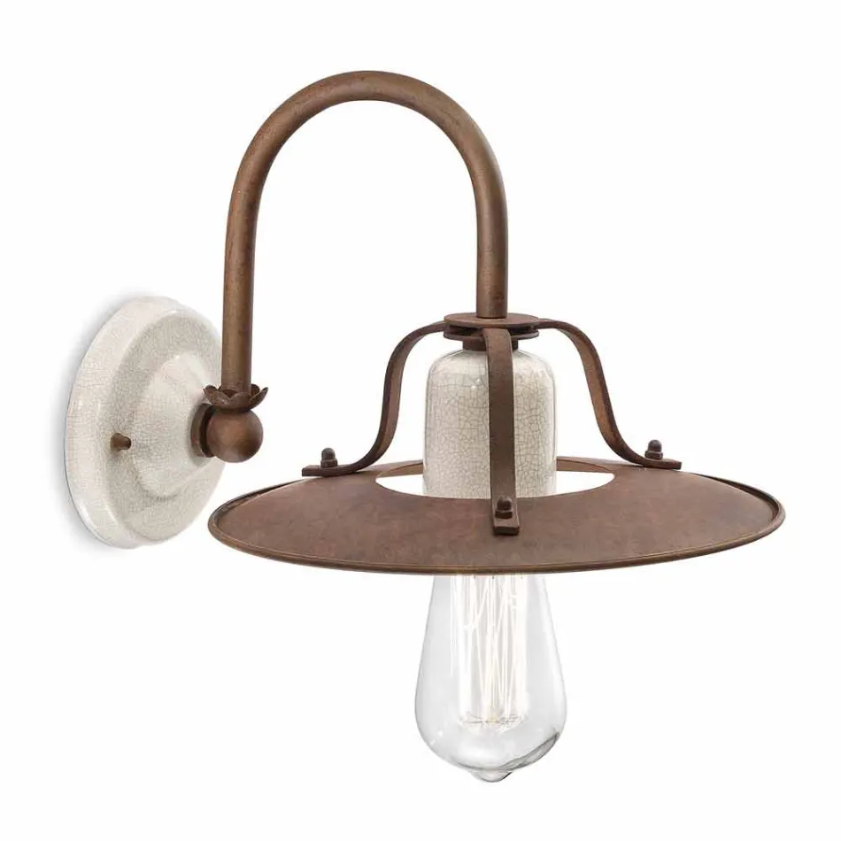 Nášivka průmyslové styl kovu a keramiky Ferroluce Viadurini