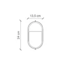 Vertikální venkovní nástěnná lampa z keramických ručně malovaných květin - Brindisi Viadurini