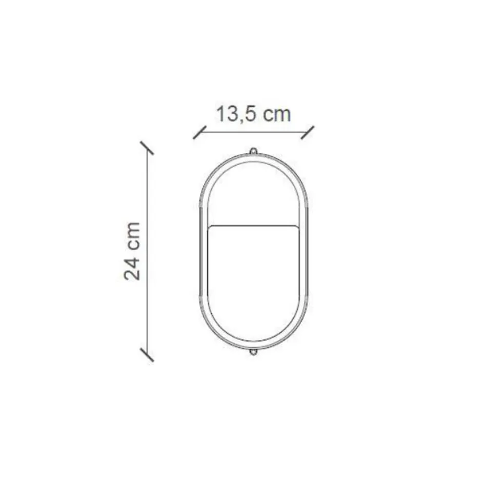 Vertikální venkovní nástěnná lampa z keramických ručně malovaných květin - Brindisi Viadurini