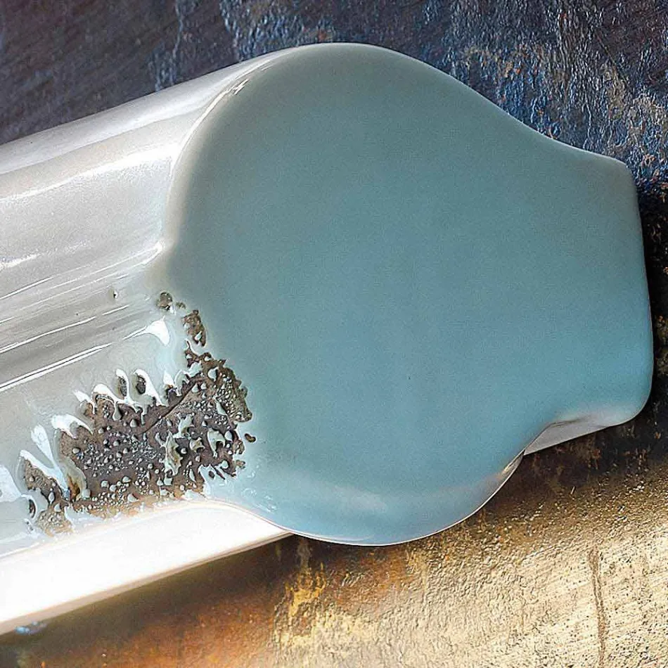 Nášivka handmade vintage leštěné keramické Ethel Ferroluce Viadurini