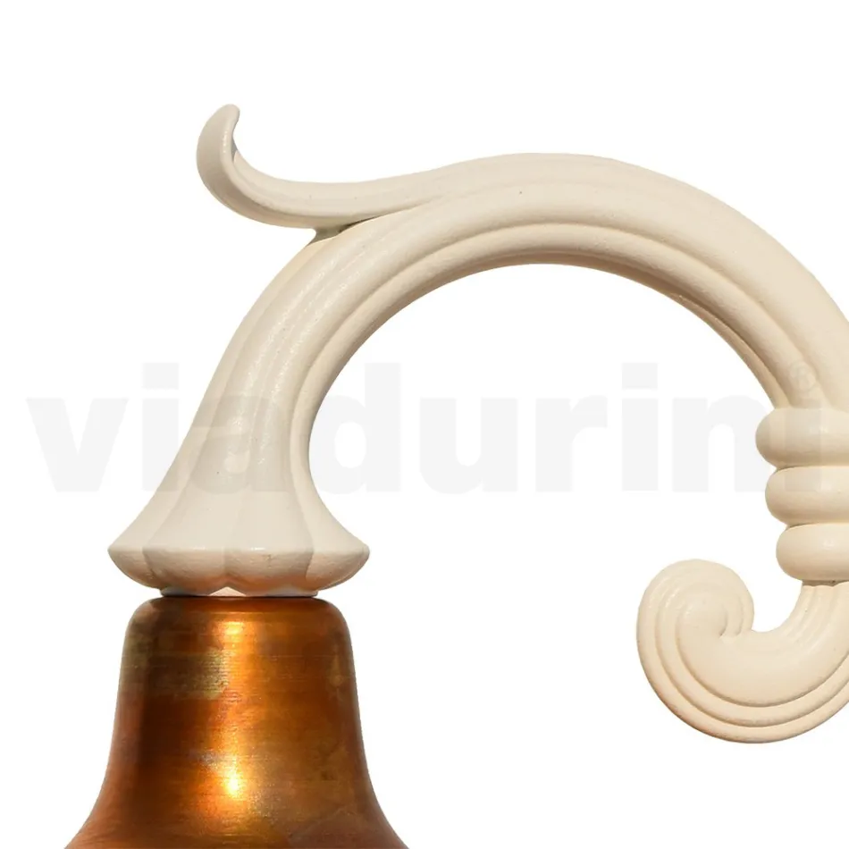 Vintage zahradní nášivka z hliníku a mosazi Made in Italy - Adela Viadurini