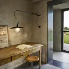 Vintage mosazná nástěnná lampa s pohyblivým ramenem - Meridiana Aldo Bernardi Viadurini