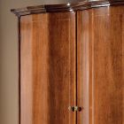 Klasická dřevěná šatní skříň se 2 dveřmi a 3 zásuvkami Made in Italy - Luxus Viadurini