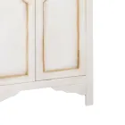 Patinovaná bílá dřevěná šatní skříň se 2 dveřmi Made in Italy - Agni Viadurini