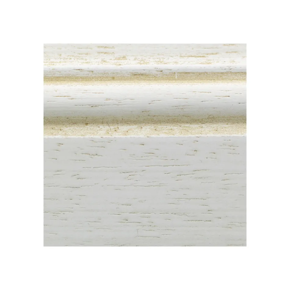 Patinovaná bílá dřevěná šatní skříň se 2 dveřmi Made in Italy - Agni Viadurini