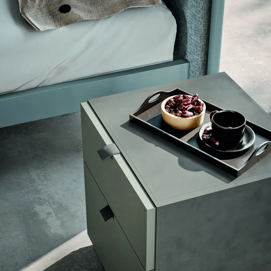 Nábytek do ložnice se 4 prvky v moderním stylu vyrobený v Itálii - Eletta Viadurini