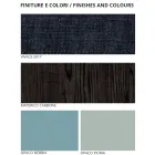 Nábytek do ložnice se 7 prvky v moderním stylu vyrobený v Itálii - Polynésii Viadurini