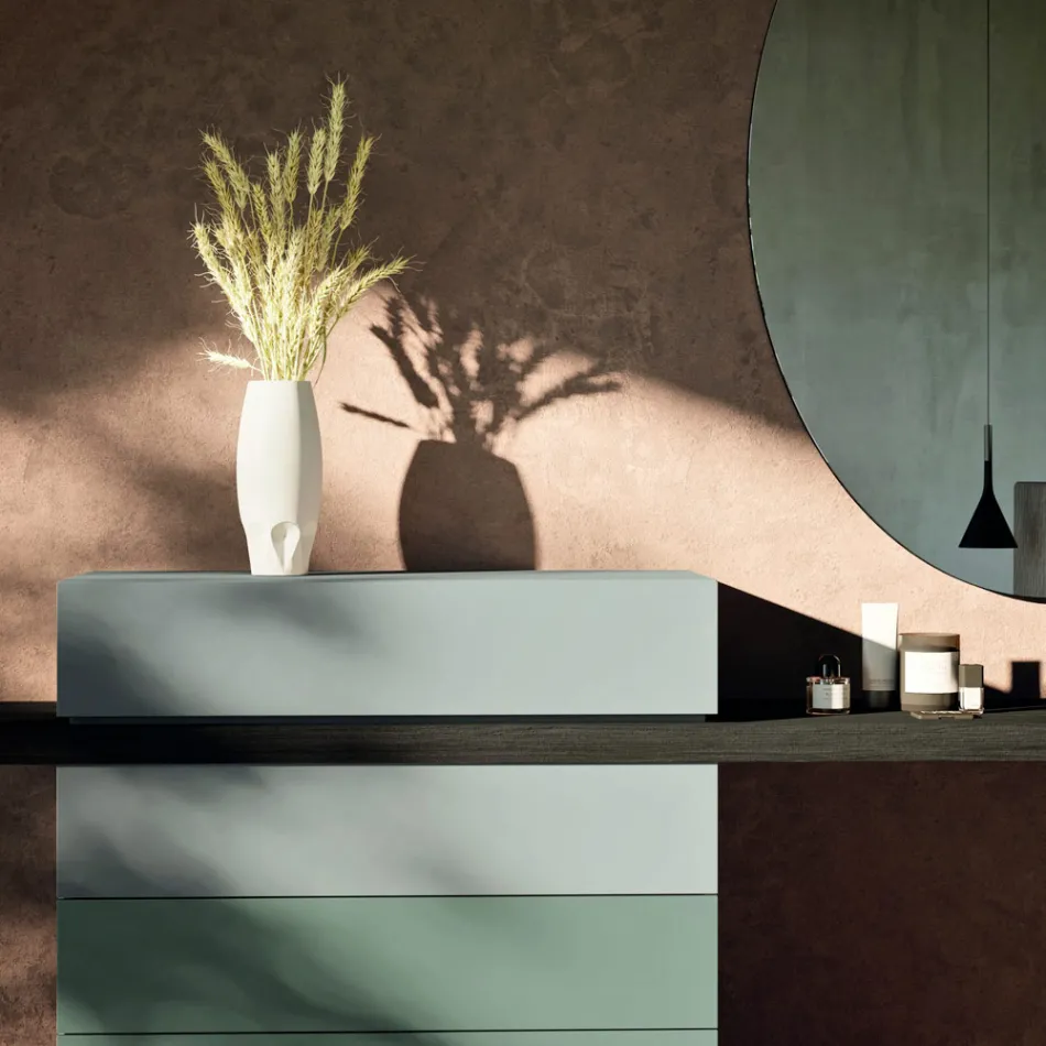 Nábytek do ložnice se 6 prvky vyrobený v Itálii - rubín Viadurini