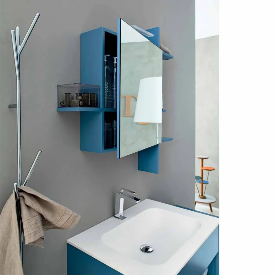 Moderní designový podlahový věšák v bílé nebo chromové barvě - Kottac Viadurini