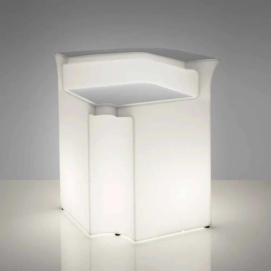 Čítač rohových barů Slide Break Rohové moderní světlo vyrobené v Itálii Viadurini