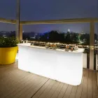 Čítač rohových barů Slide Break Rohové moderní světlo vyrobené v Itálii Viadurini