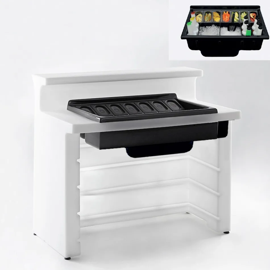 Současný design zahradní lehké barové čítače Slide Break Line Viadurini