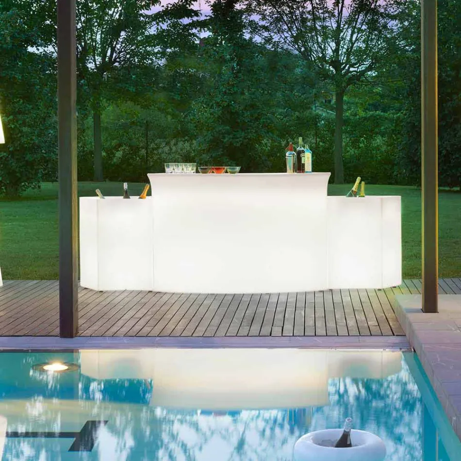 Světlý barový automat Moderní styl Slide Break Bar vyrobený v Itálii Viadurini