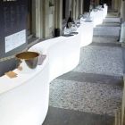 Modulární čítač barů Slide Snack Bílý světlý bar vyrobený v Itálii Viadurini