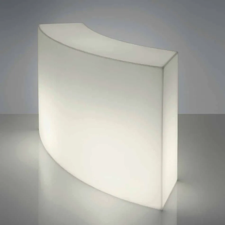 Modulární čítač barů Slide Snack Bílý světlý bar vyrobený v Itálii Viadurini