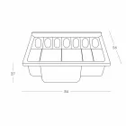 Moderní stylový pultový snímač Slide Break Line vyrobený v Itálii Viadurini