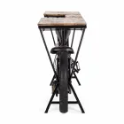 Konzolová tyč s moderním designem v motocyklu Mango Wood and Steel - Shallot Viadurini