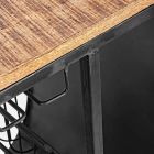 Barová konzole z mangového dřeva a Vespa z oceli moderního designu - šalotka Viadurini