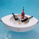 Trona plachetnice s bílým plachtou z ekologické kůže vyrobené v Itálii Viadurini