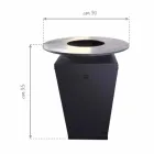 Gril na dřevo se sporákem a držákem na dřevo - Ferran Viadurini