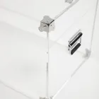 Design kufru z průhledného akrylového křišťálu a moderní oceli - Dante Viadurini