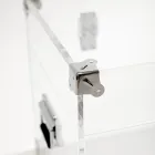 Design kufru z průhledného akrylového křišťálu a moderní oceli - Dante Viadurini