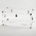 Design kufru z průhledného akrylového křišťálu a moderní oceli - Dante