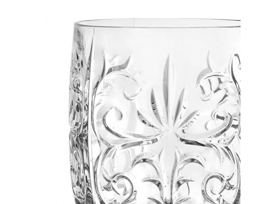 Skleněný pohár pro moskevskou mezku v dekorovaném eko krystalu 8 ks - Destino Viadurini