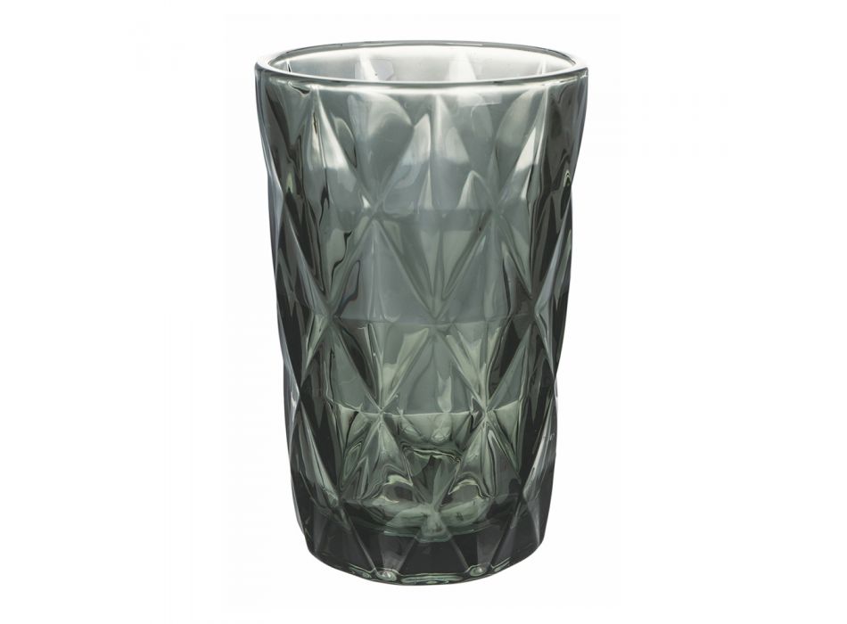 Vysoké sklenice v barevném skle pro nápojovou službu 12 kusů - renesance Viadurini