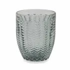 Moderní barevné skleničky zdobené sklenicemi podávající vodu 6 kusů - mix Viadurini