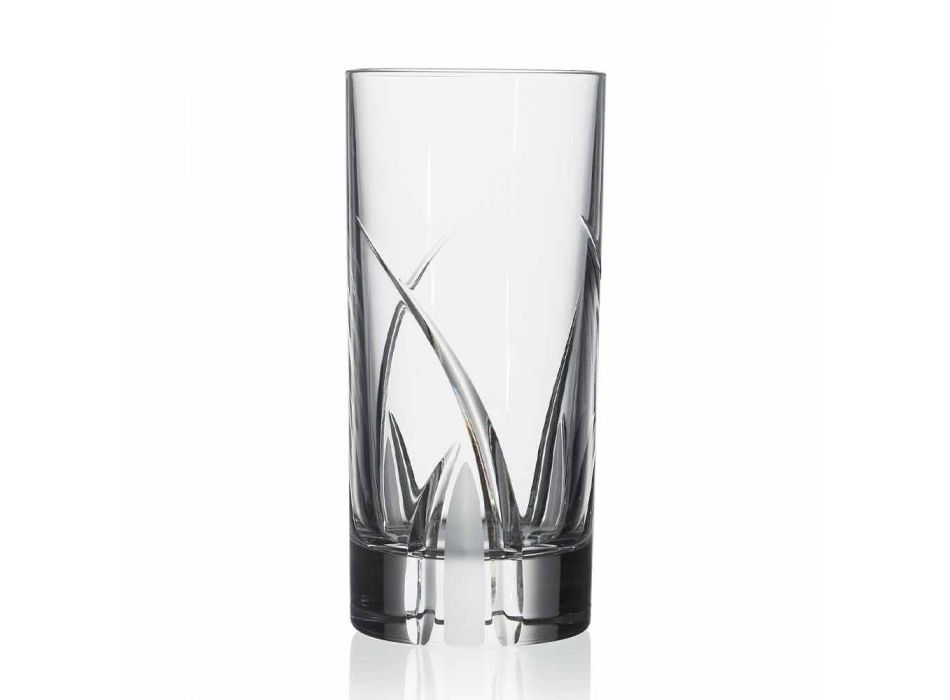 Brýle Highball Tumbler Luxusní design zdobený 12 kusy - Montecristo Viadurini