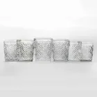 Průhledné sklenice s dekoracemi, 12dílná vodní služba - Maroko Viadurini