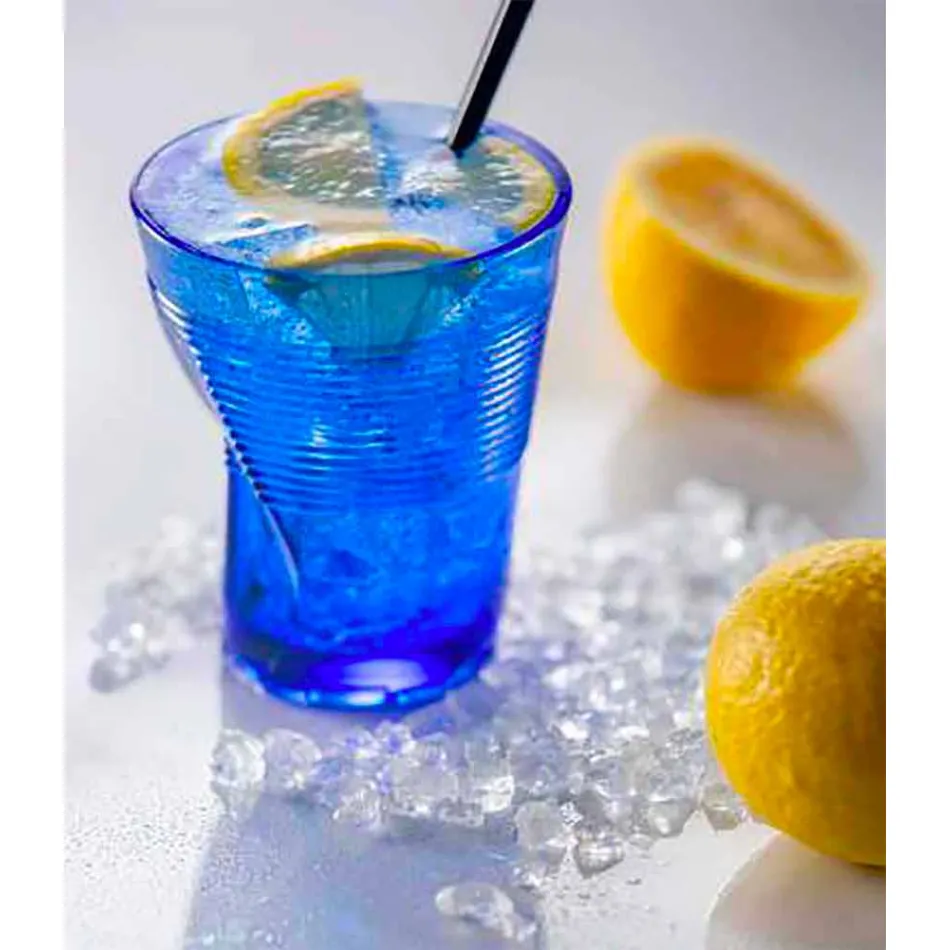 Moderní barevné skleněné vodní sklenice 6 kusů designu - Sarabi Viadurini