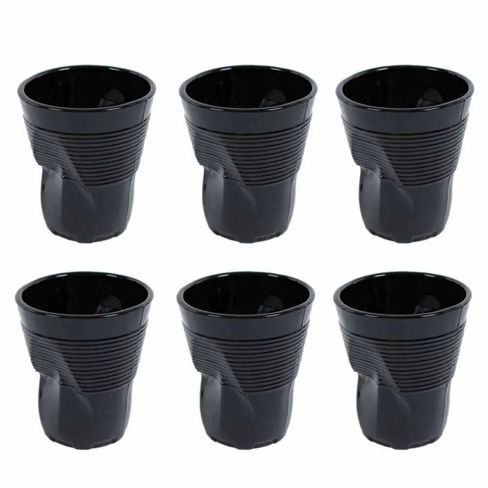 Moderní barevné skleněné vodní sklenice 6 kusů designu - Sarabi Viadurini