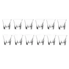 Sklenice na sklenice s nízkým pitím v ekologickém krystalu 12 ks - amalgám Viadurini