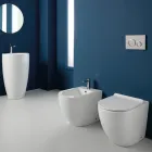 Jednootvorový cyklonový keramický bidet Aralia s moderním designem Viadurini